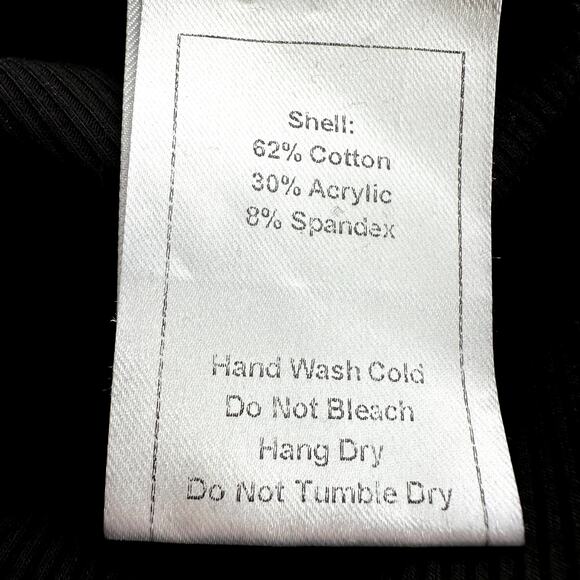 Modern Citizen Maxi Dress Mock Neck Ribbed Slit Stretch Knit Black Small - Picture 3 of 5